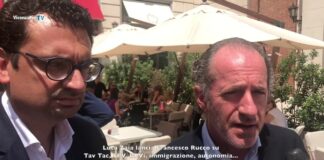 Luca Zaia di nuovo a Vicenza per Francesco Rucco tra immigrazione, soci BPVi truffati, Tav Tac e Pedemontana