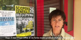 Front Office via Torino, Maria Teresa Turetta (Cub Vicenza) ad ex assessore Zanetti: “progettazione e realizzazione affrettate”. E il 26 sciopero generale con anche Prc e Cobas