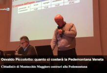 Costo SPV e rilievi disattesi della Corte dei conti alle regione, Osvaldo Piccolotto ai “Cittadini/e di Montecchio contrari alla Pedemontana”: ecco i documenti su tutto