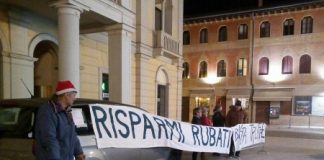 Truffato da Veneto Banca protesta a Natale l’ex socio Marin Haralambie, Andrea Arman per Coordinamento don Torta: lo Stato è venuto meno al dovere di difendere cittadini