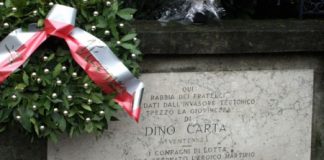 Commemorazione di Dino Carta, cerimonia dell’Anpi il 13 gennaio in via Calderari a Vicenza