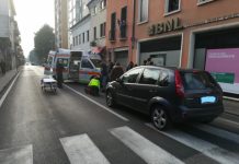 Thiene, codice giallo per pedone investito da automobilista in via Colleoni oggi 11 gennaio