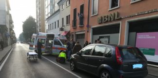 Thiene, codice giallo per pedone investito da automobilista in via Colleoni oggi 11 gennaio