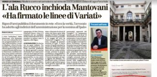 Tra bugie su BPVi, amnesie su Fondazione Roi e fonti di comodo sul  “variatiano” Fabio Mantovani il GdV sarà equo col “sincero” Francesco Rucco? La risposta a Publiadige