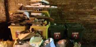 La chiesa di San Faustino e Giovita, al centro di “Vicenza città bellissima” e pregna di storia e… immondizia intorno ai cassonetti