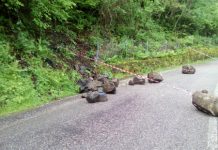 A Valdagno intervento sulla frana tra c.de Soldà e Spermani