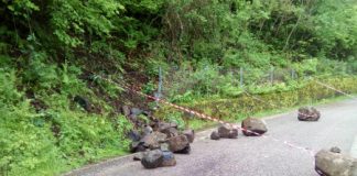 A Valdagno intervento sulla frana tra c.de Soldà e Spermani