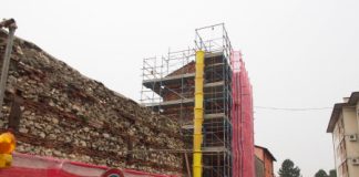 Mura scaligere di Vicenza, avviati i lavori di restauro alla torre 2 in contra’ Mure della Rocchetta