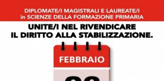 Insegnanti precari, FLC Cgil Vicenza e provincia: “sit-in dei nostri aderenti il 23 febbraio sotto l’ex Provveditorato degli studi per rivendicare la stabilizzazione del rapporto”