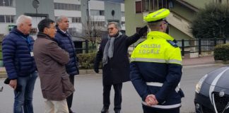 Arzignano, Provinciale Valchiampo: sopralluogo del sindaco Gentilin con il presidente della Provincia Variati