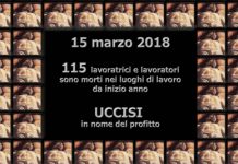 Il 15 marzo il numero dei morti sul lavoro è arrivato a 115, di cui 18 in Veneto e 2 a Vicenza. Silenzio dei parlamentari
