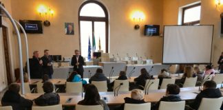 Gli alunni della scuola Zecchetto e della Vaugelas di Annecy in sala Bernarda dal consigliere Rossi