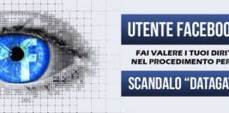 Scandalo datagate con “thisisyourdigitallife”: utenti Facebook del Veneto coinvolti possono partecipare a class action Codacons in Usa