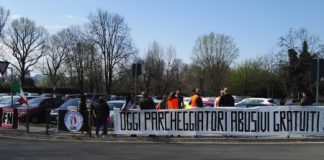 Parcheggiatori abusivi al San Bortolo, al loro posto i militanti del Movimento Italia Sociale Vicenza e di Forza Nuova Vicenza