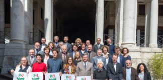 Presentazione lista PD a Vicenza per Dalla Rosa e con Possamai, Formisano: giovani, donne e amministratori esperti