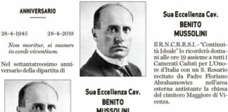 Necrologio di Mussolini sul GdV: Luisetto (PD), Della Lucilla (LeU) e Fantò (Psi) si sdegnano con chi l’ha pagato. E con chi ha pubblicato e incassato? Vicenza Più Coraggio!