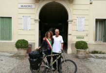 Janus River, il recordman della bici, ha fatto tappa a Montecchio Maggiore