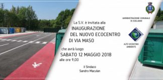 Zugliano, sabato 12 l’inaugurazione del nuovo ecocentro