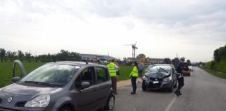 San Vito di Leguzzano, tamponamento con feriti a un incrocio