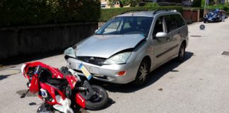 Schio, schianto tra un’auto ed uno scooter con due feriti, uno è in prognosi riservata