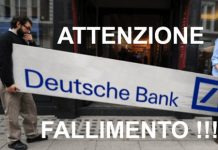 Deutsche Bank crolla in Borsa, Fed: altro che Italia, ora sì che l’euro rischia!