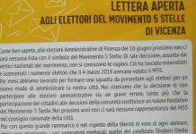 Elezioni, i parlamentari e i consiglieri vicentini M5S bocciano Ferrarin: “a Vicenza nessuna indicazione di voto”