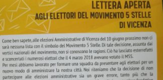Elezioni, i parlamentari e i consiglieri vicentini M5S bocciano Ferrarin: “a Vicenza nessuna indicazione di voto”