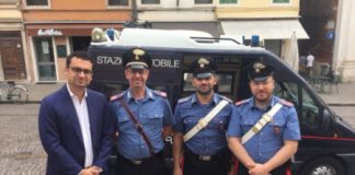 Il sindaco Rucco ringrazia i carabinieri di Estate sicura che con una stazione mobile pattugliano i mercati e altre zone di Vicenza