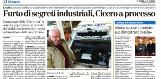Furto di segreti industriali, Cicero a processo: il titolo falso del Giornale di Vicenza. Oggi a processo va solo il quotidiano di Confindustria