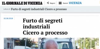 “Cicero a processo”: il 2 agosto il titolo falso del Giornale di Vicenza. Un giorno dopo il foglio di Confindustria “smentendo” conferma la falsità: xe péso el tacòn del buso?