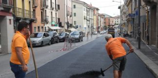 Asfaltature a Vicenza in via Fratelli Bandiera, via Carpioni e piazzetta Scamozzi e in via Belluzzi