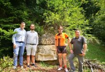 Antico cippo Serenissima, in visita Erik Pretto con altri amministratori: “riconoscimento nazionale lingua veneta”