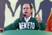 Scritte offensive e intimidatorie contro la Lega, Luca Zaia: “non ci fermeranno”