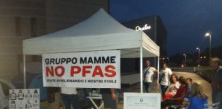 Sit in notturno al tribunale di Vicenza delle Mamme No Pfas, ce lo segnala Giovanni Rolando. A loro e a lui diciamo: guardate anche oltre la Miteni, verso la concia…