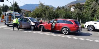 Schio, incidente stradale frontale in via dell’Industria