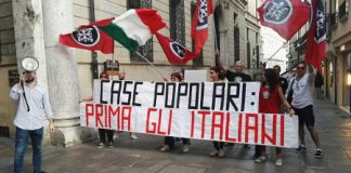 Alloggi popolari, Casapound Vicenza: sit-in giovedì sera a Corso Palladio per la preferenza agli italiani
