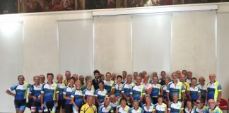 Gemellaggi, 50 ciclisti arrivati a Vicenza da Annecy in occasione della Festa dei Oto
