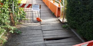 Chiusa la passerella ciclopedonale sul Bacchiglione, Claudio Cicero: “metterla in sicurezza”
