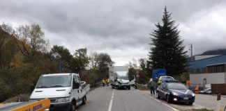 Arsiero, incidente fra due camion, conducenti non in gravi condizioni