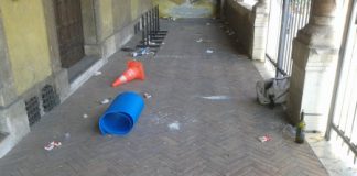Rifiuti vicino Basilica palladiana e Palazzo Angaran, intervengono il sindaco Rucco e il Pd