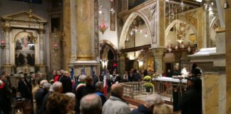 Cerimonia Carabinieri a Monte Berico col Vescovo: chiesa piena e Zoppello fa le veci del sindaco