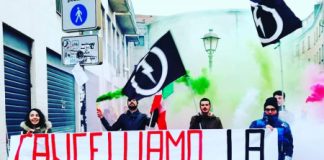 Protesta del Blocco Studentesco davanti al Liceo Pigafetta: “alternanza scuola-lavoro inadeguata”