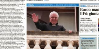 Cicero in camicia nera e a braccio teso sul balcone del Comune, i consiglieri di centrosinistra: “Rucco lo cacci”