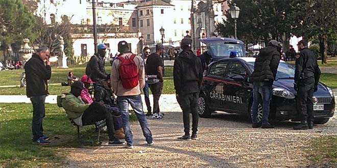 Carabinieri a Campo Marzo