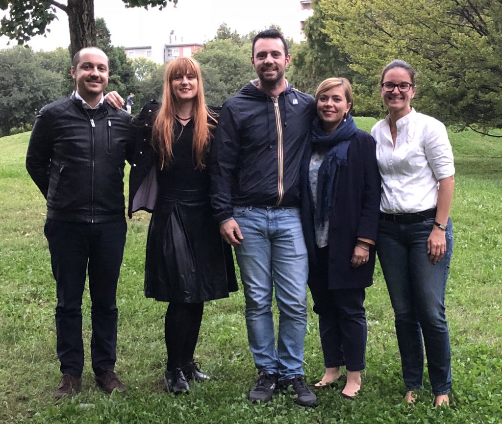 Associazione Aiutaunosmidollato (consiglieri Sandro Pupillo e Elisabetta Luise con Davide Stefani presidente, Annarita Gresele vicepresidente, Francesca Bedin segretaria)