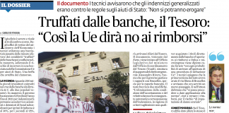 Di Foggia su FQ: una minoranza di associazioni impose indennizzi critici per la UE. VicenzaPiù: Arman e Ugone… Carlo Di Foggia su Il Fatto Quotidiano