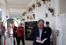 Meritocrazia per Elena Donazzan: essere Benigno e Giovine, e magari nostalgici 25 aprile: Elena Donazzan a una commemorazione della R.S.I. (Repubblica Sociale Italiana)