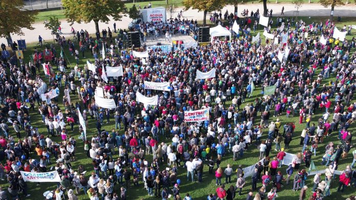 Manifestazione a Lonigo contro i Pfas