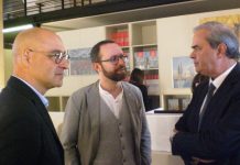 Marco Goldin si ferma dopo le mostre a Vicenza. E la GdF “controlla” Manildo per quelle a Treviso… Marco Goldin con Bulgarini e Variati