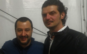 Matteo Salvini con Luigi Ugone